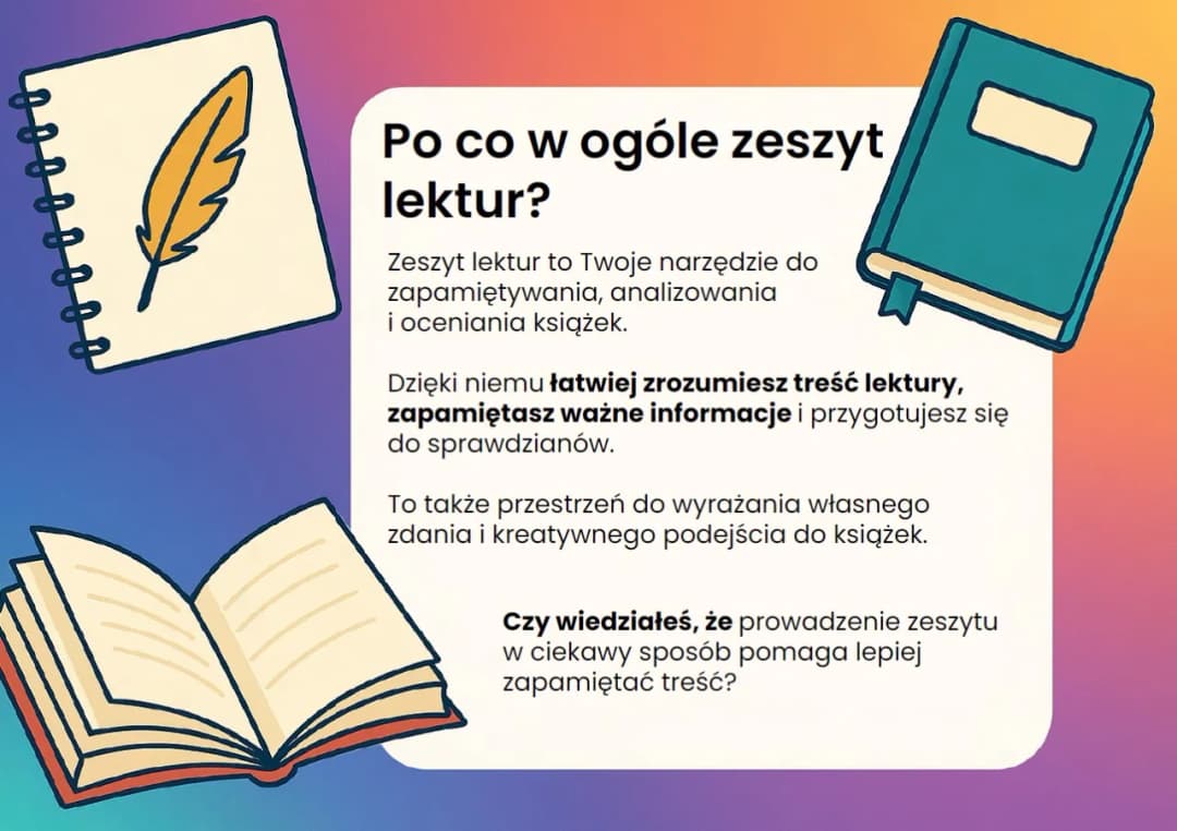 Jak prowadzić zeszyt lektur, by skutecznie zapamiętać treści?