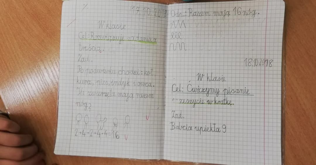 Jak pisać w zeszycie w kratkę, aby uniknąć nieczytelności i chaosu